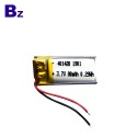 中國最好的鋰電池廠定制用於熒光燈的鋰離子電池 BZ 401420 80mAh 3.7V 鋰電池